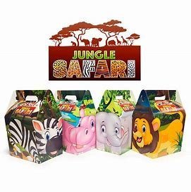 Jungle Safari' Disposable Kids Meal Boxes x250