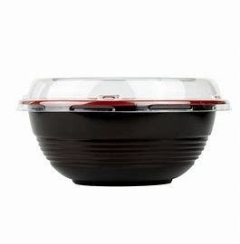 Microwavable Red&Black Bowl/Lid