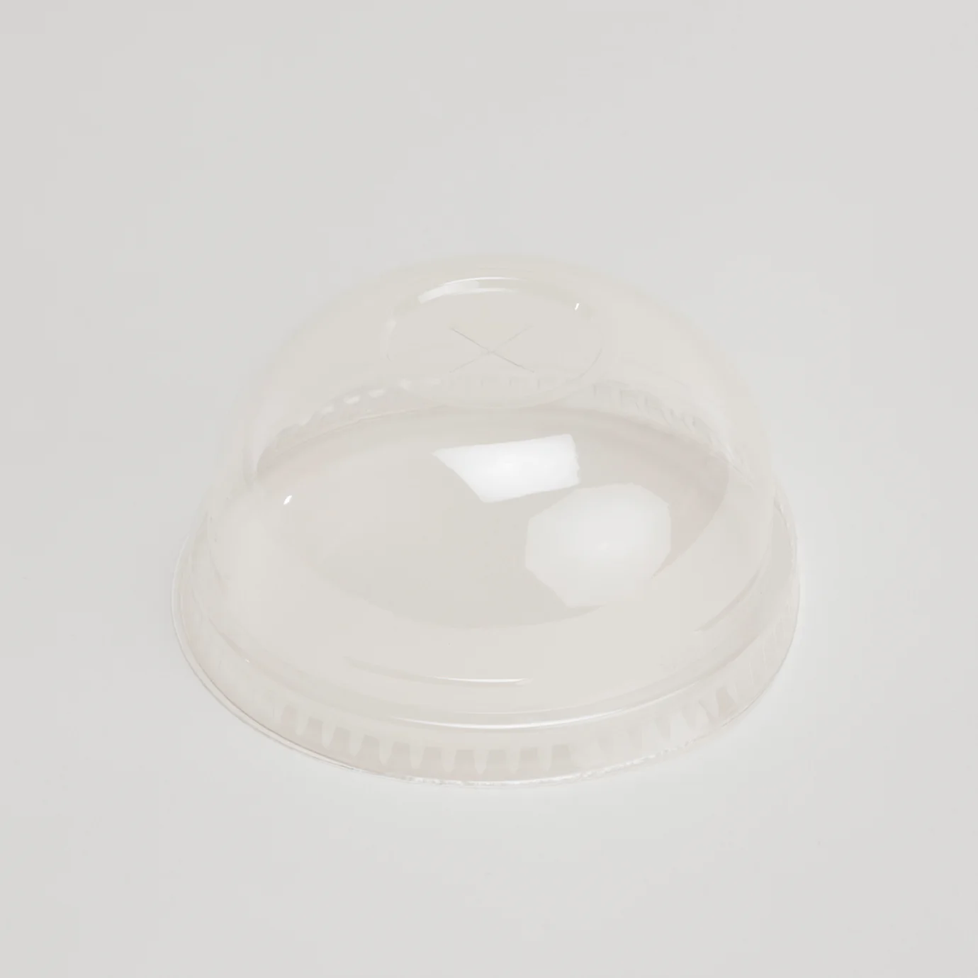 Clear PET Dome Lids with Hole to Fit 9-20oz Smoothie Cups x1,000